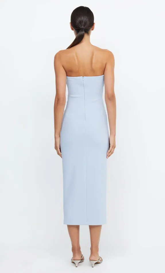 Woman Bec Bridge Strapless Dresses BE MINE STRAPLESS MIDI DRESS Dusty Blue Woman Bec Bridge Strapless Dresses BE MINE STRAPLESS MIDI DRESS Dusty Blue