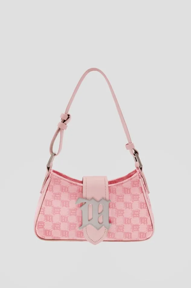 Women Bags MISBHV Jacquard Monogram Shoulder Bag Small Bubblegum