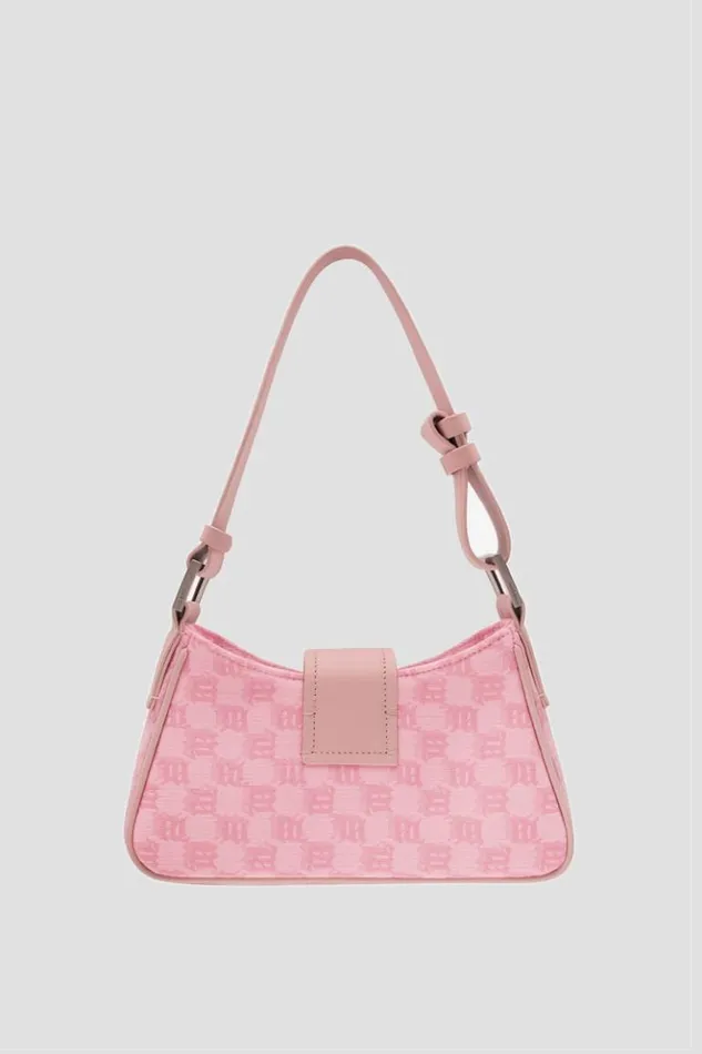 Women Bags MISBHV Jacquard Monogram Shoulder Bag Small Bubblegum