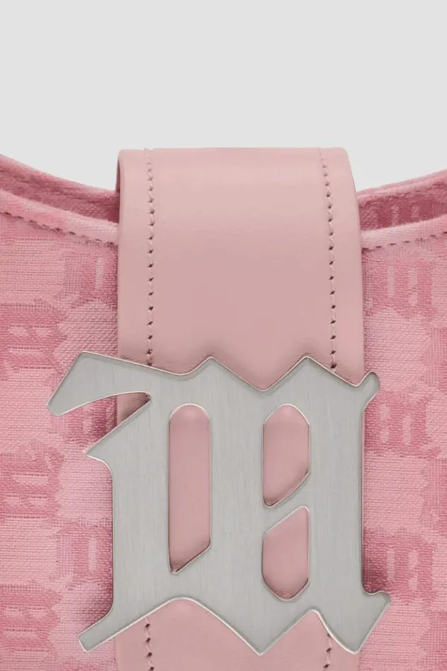 Women Bags MISBHV Jacquard Monogram Shoulder Bag Small Bubblegum