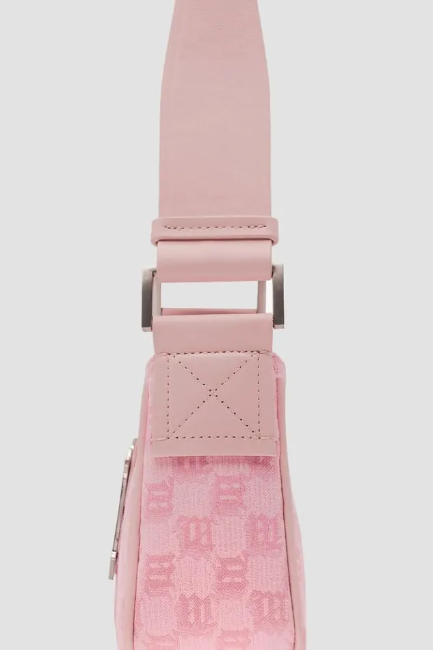 Women Bags MISBHV Jacquard Monogram Shoulder Bag Small Bubblegum