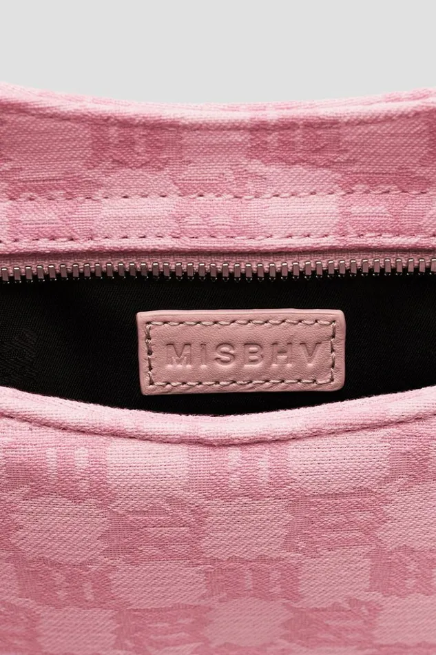 Women Bags MISBHV Jacquard Monogram Shoulder Bag Small Bubblegum