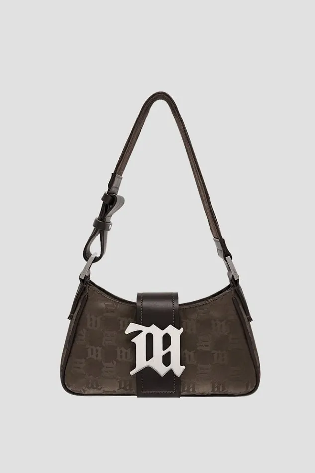Women Bags MISBHV Nylon Monogram Shoulder Bag Brown