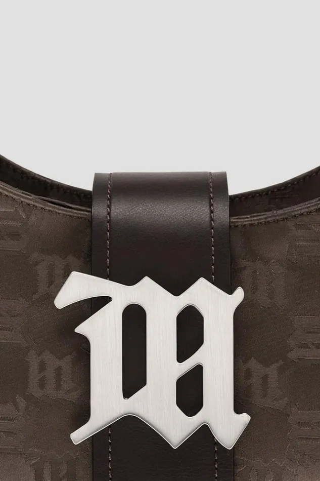 Women Bags MISBHV Nylon Monogram Shoulder Bag Brown