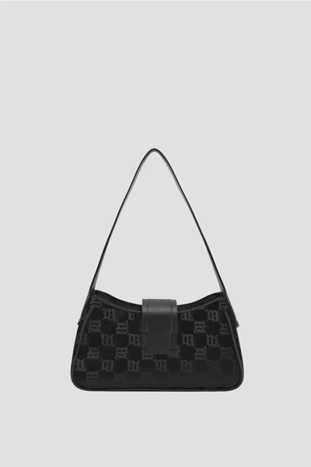 Women Bags MISBHV Nylon Monogram Shoulder Bag Mini Black
