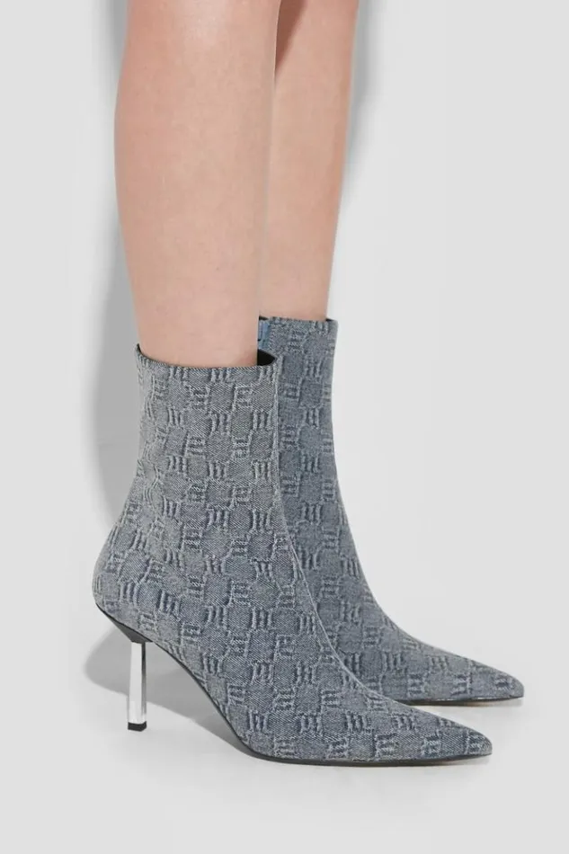 Women Boots MISBHV Sasha Ankle Boot Washed Denim Washed Denim
