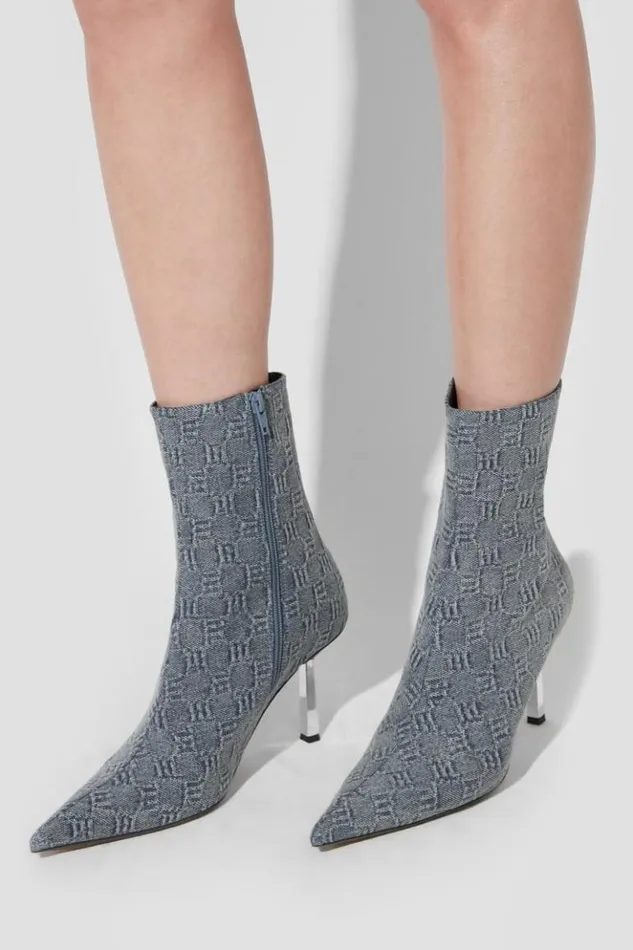 Women Boots MISBHV Sasha Ankle Boot Washed Denim Washed Denim