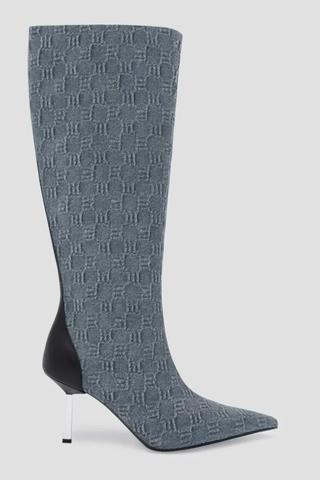 Women Boots MISBHV Sasha Knee High Boot Washed Denim
