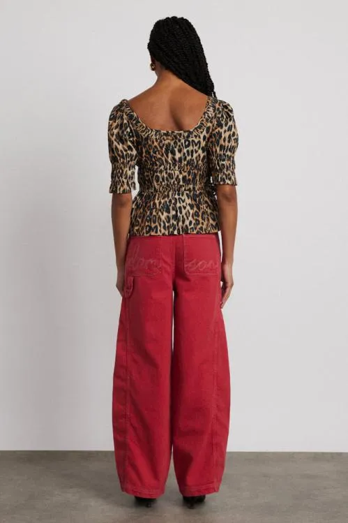 Women Bottoms Damson Madder Dion Jean 8211 Red