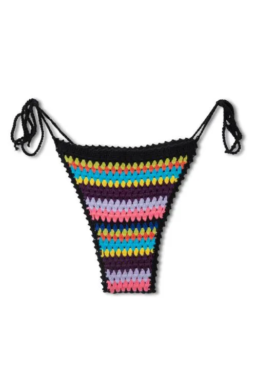 Women Bottoms Damson Madder Hana Stripe Bikini Bottom