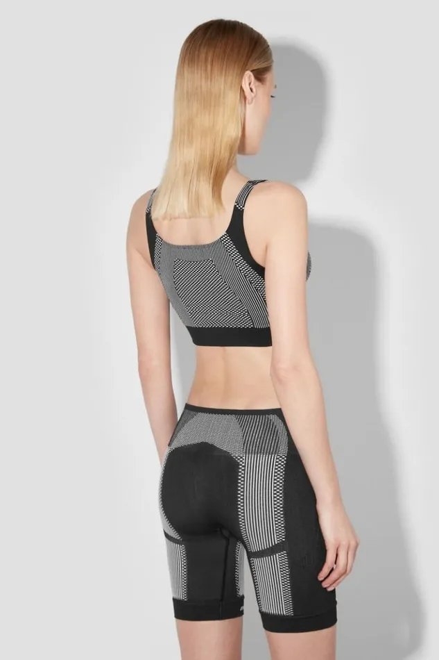 Women Bras MISBHV Sport Bra Top Blackwhite