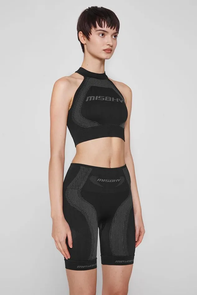 Women Bras MISBHV Sport Halter Bra Muted Black