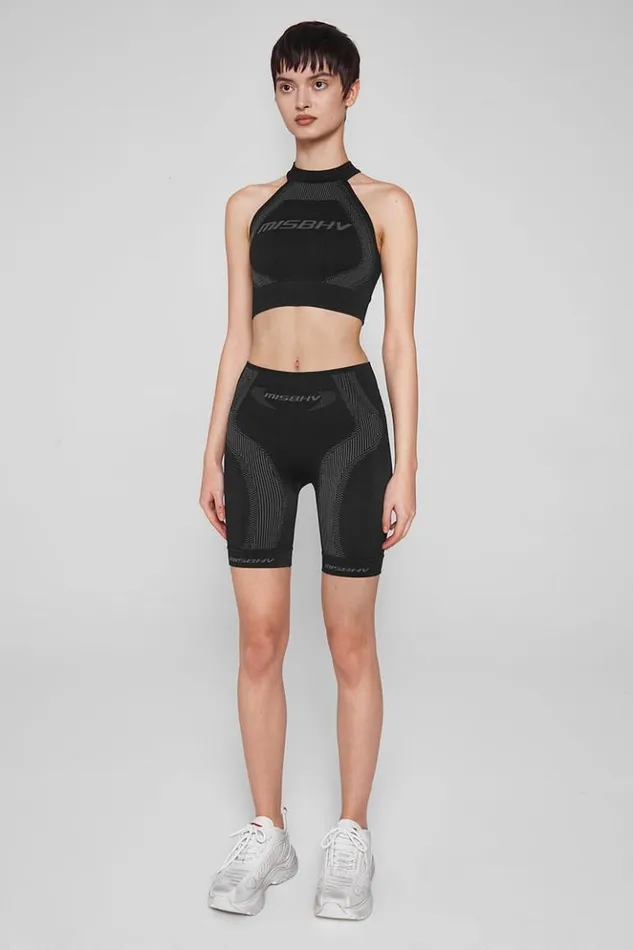 Women Bras MISBHV Sport Halter Bra Muted Black