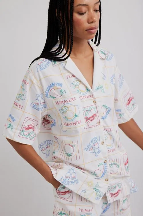 Women Coords Damson Madder Buon Appetito Shirt