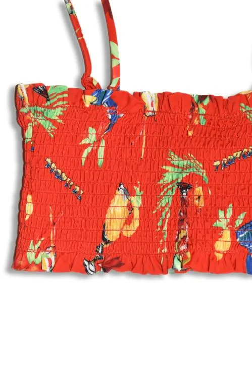 Women Coords Damson Madder Hettie Shirred Bikini Top 8211 Cocktails