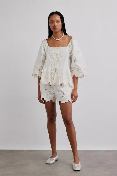 Women Coords Damson Madder Lana Shorts 8211 Broderie
