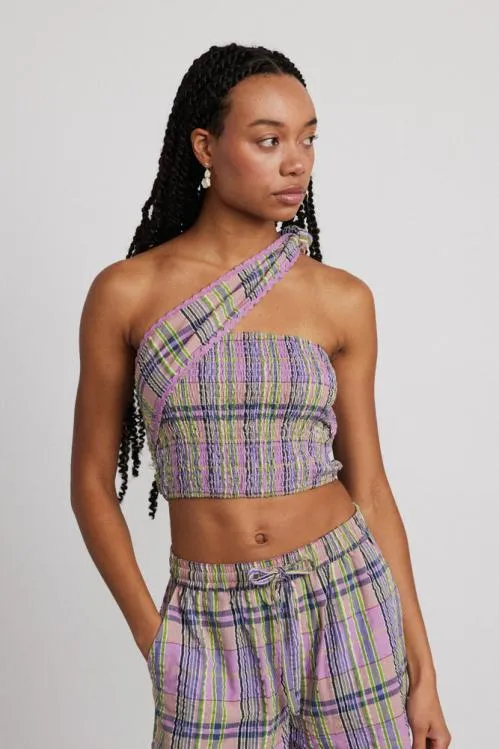 Women Coords Damson Madder Pia Top 8211 Cindy Check