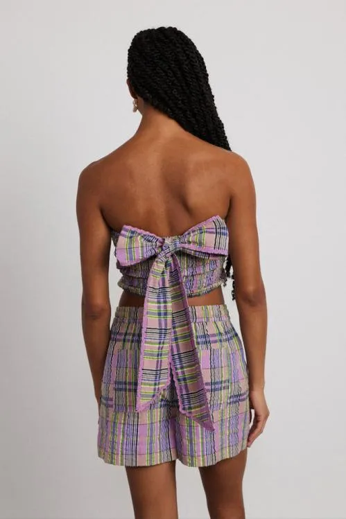 Women Coords Damson Madder Pia Top 8211 Cindy Check