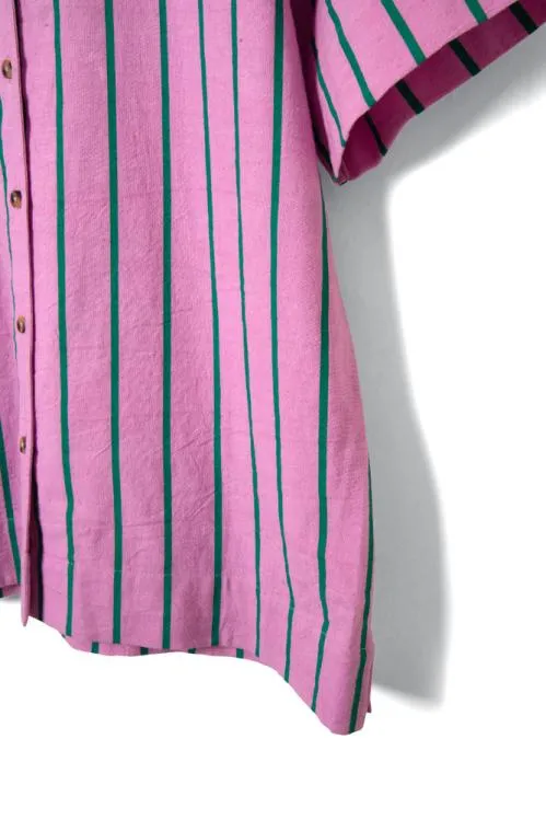 Women Coords Damson Madder Sydney Stripe Shirt