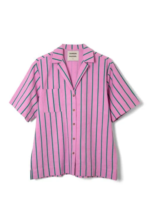 Women Coords Damson Madder Sydney Stripe Shirt