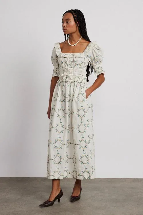 Women Dresses Damson Madder Heidi Embroidered Midi Dress