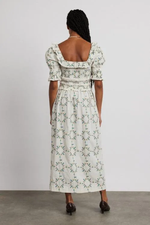 Women Dresses Damson Madder Heidi Embroidered Midi Dress