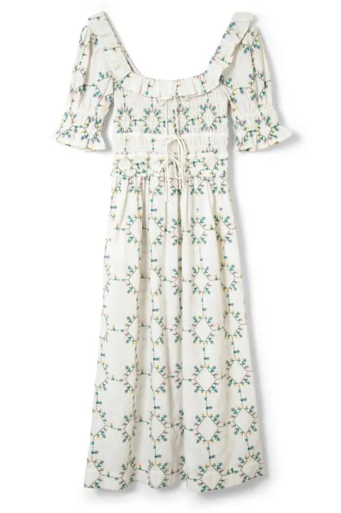 Women Dresses Damson Madder Heidi Embroidered Midi Dress