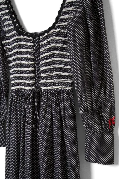 Women Dresses Damson Madder Hermione Shirred Midi Dress 8211 Pin Dot