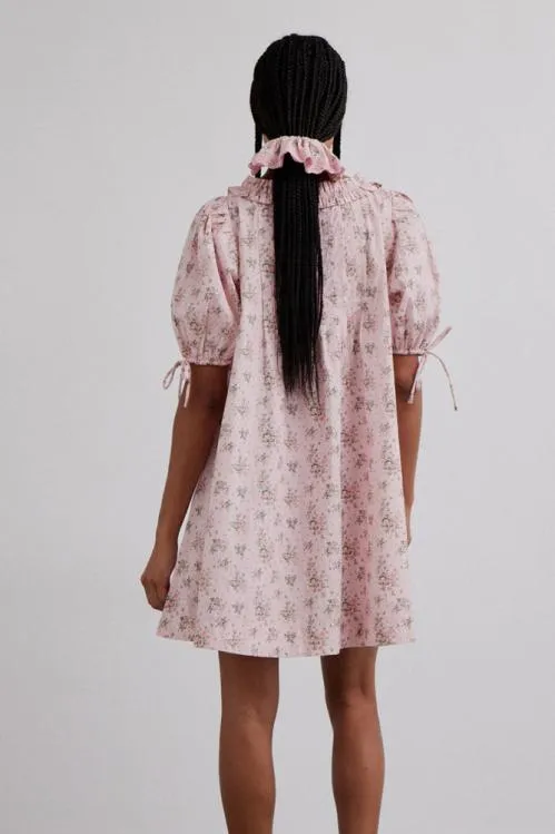 Women Dresses Damson Madder Jemima Ruffle Mini Dress 8211 Vintage Floral