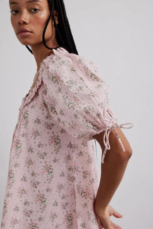 Women Dresses Damson Madder Jemima Ruffle Mini Dress 8211 Vintage Floral