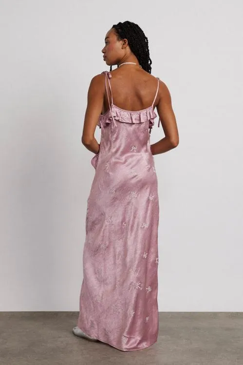 Women Dresses Damson Madder Kiki Embroidered Dress 8211 Pink Bow