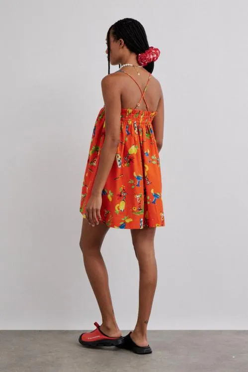 Women Dresses Damson Madder Lila Strappy Mini Dress 8211 Cocktail Print