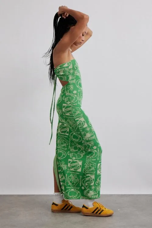 Women Dresses Damson Madder Mae Fruit Label Jacquard Midi Dress
