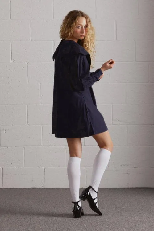 Women Dresses Damson Madder Mimi Mini Dress 8211 Navy Broderie