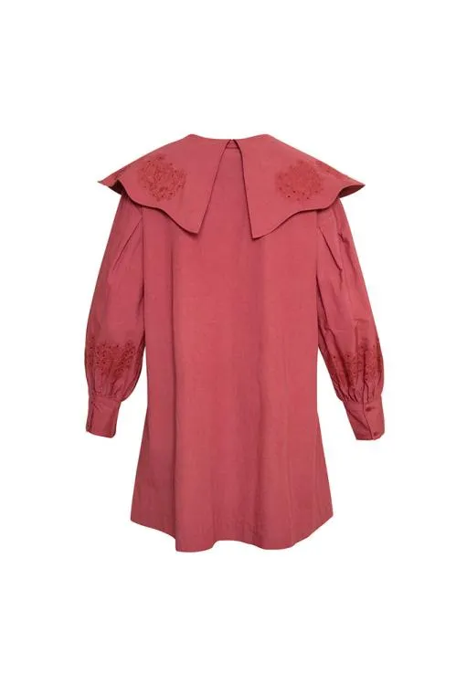 Women Dresses Damson Madder Mimi Mini Dress 8211 Plum Broderie