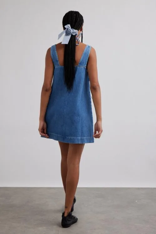 Women Dresses Damson Madder Nancy Mini Dress denim