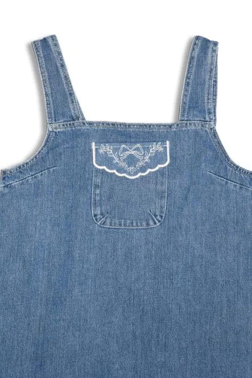 Women Dresses Damson Madder Nancy Mini Dress denim