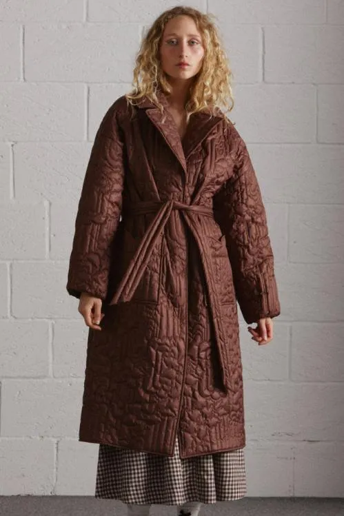 Women Jackets and Coats Damson Madder Gilda Coat Chocolate