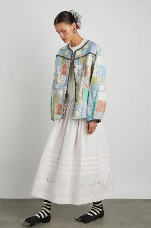 Women Jackets and Coats Damson Madder Macy Quilted Jacket 8211 Patchwork Floral