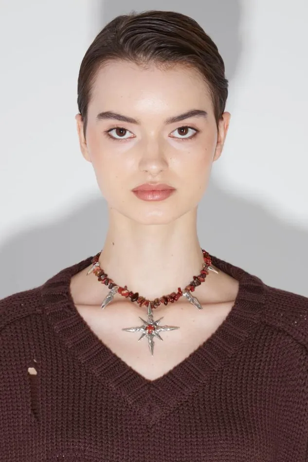 Women Knitwear MISBHV Distressed Knit Brown