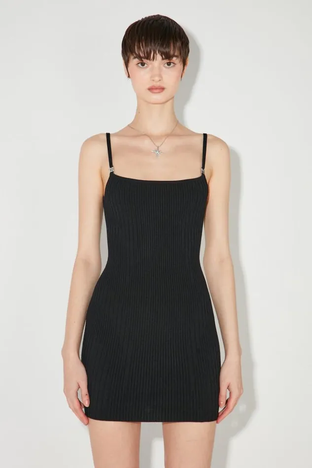 Women Knitwear MISBHV Knitted Seamless Mini Dress Black
