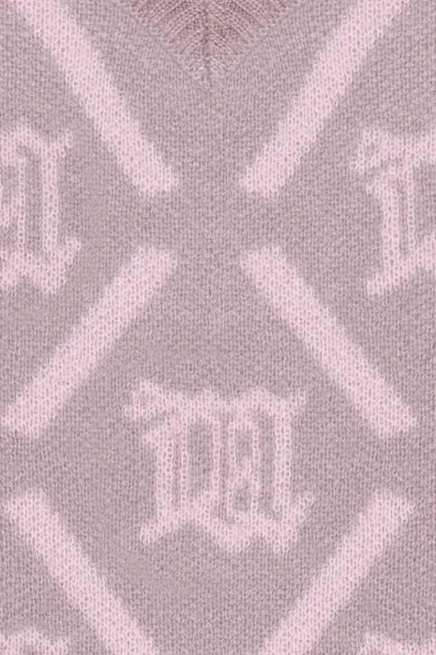Women Knitwear MISBHV M Argyle Knit Smokey Pink