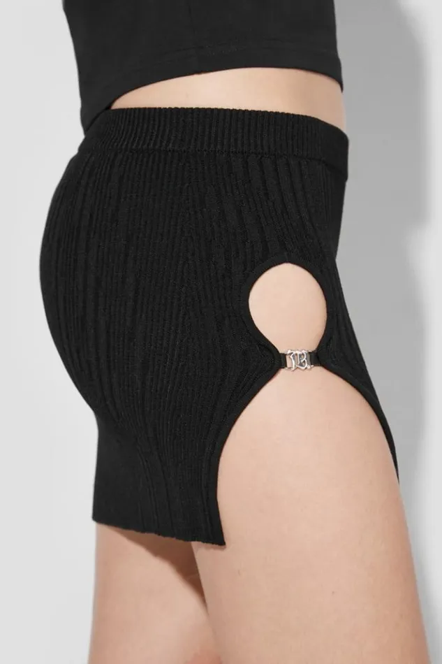 Women Knitwear MISBHV Seamless Knitted Mini Skirt Black