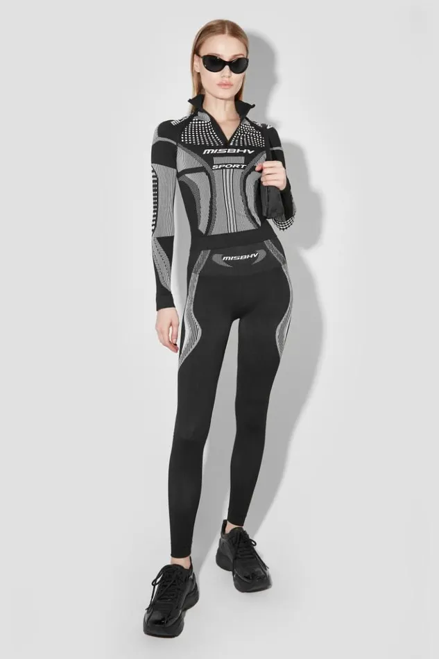 Women Leggings MISBHV Sport Active Classic Leggings Blackwhite