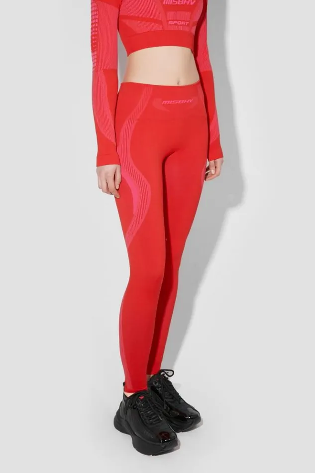 Women Leggings MISBHV Sport Leggings Coral Red