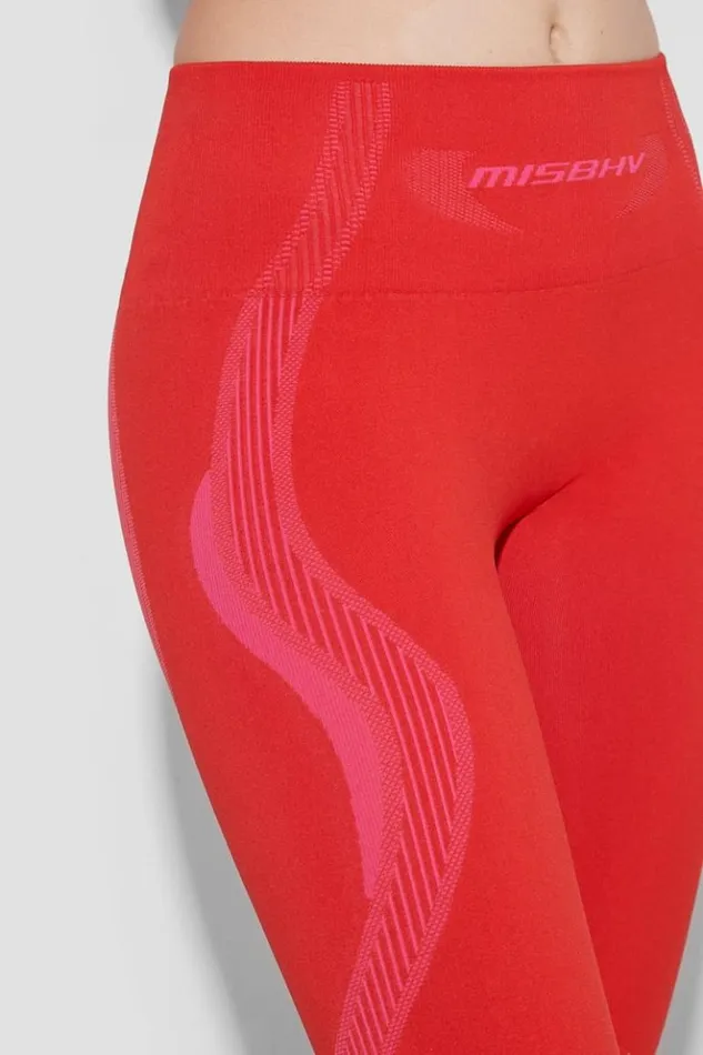 Women Leggings MISBHV Sport Leggings Coral Red