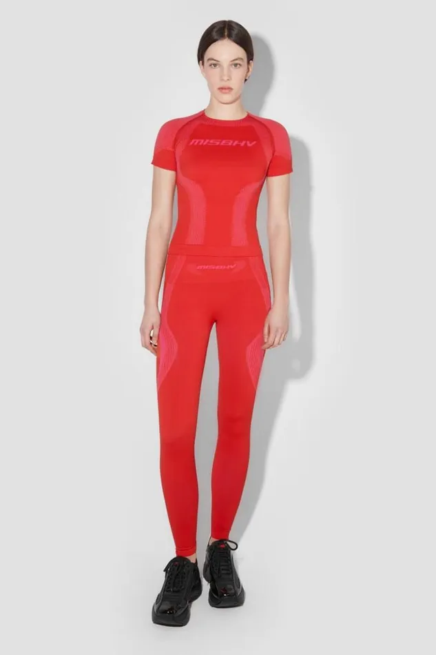 Women Leggings MISBHV Sport Leggings Coral Red