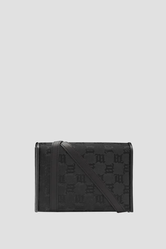 WomenMen Bags MISBHV Jacquard Monogram Phone Pouch Black