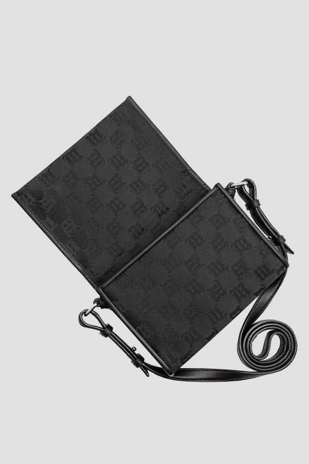 WomenMen Bags MISBHV Jacquard Monogram Phone Pouch Black