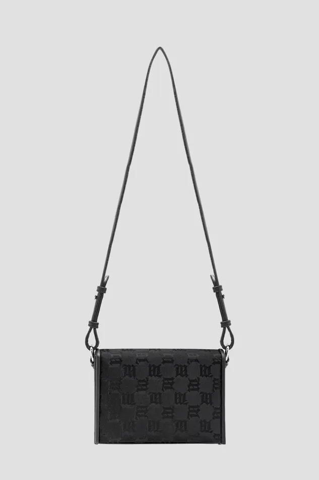 WomenMen Bags MISBHV Jacquard Monogram Phone Pouch Black